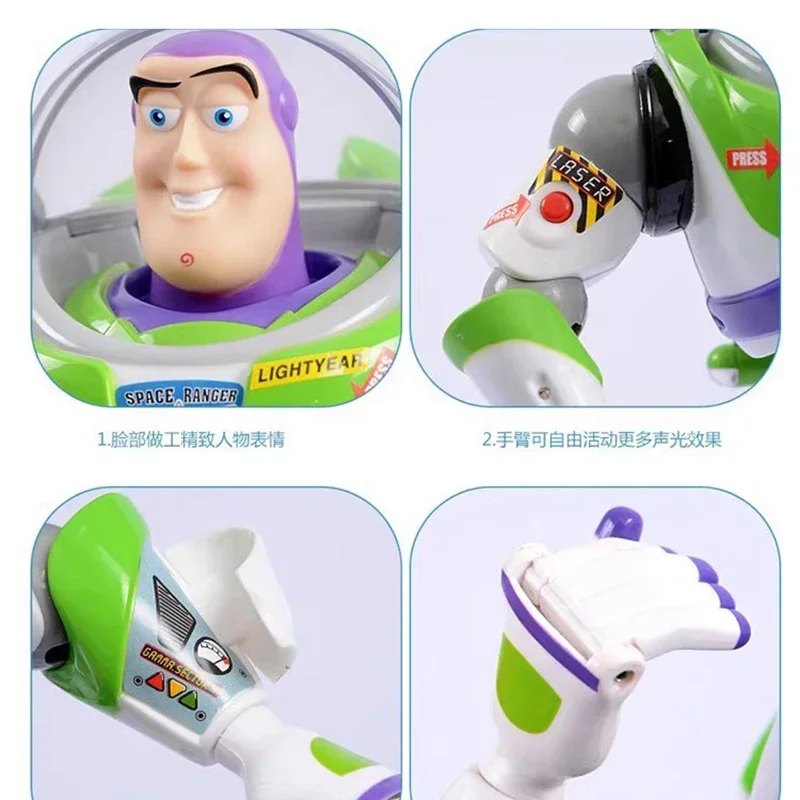 Disney\'s American Toy Story Buzz Lightyear Speaks With Sound And Light Catapulting Wings Can Move The Doll Deformation Figure