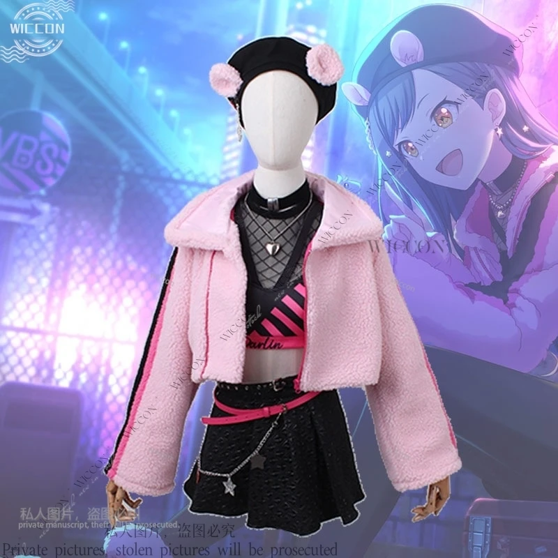 Azusawa Kohane Shiraishi An Anime Project Sekai Colorful Stage Feat Awakening Beat Eater VBS Cosplay Costume Wig Coat Role Play