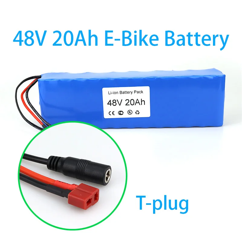 

New Original 20Ah 48V E-Bike Battery 13S3P Battery Pack T-plug+DC5521 48V Pack Li-ion Battery