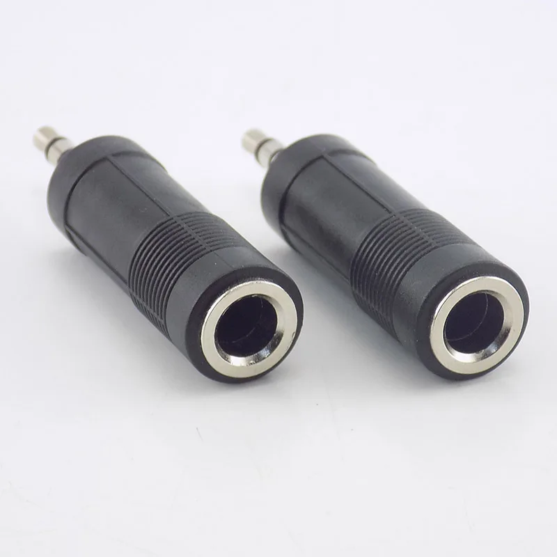 1pcs 6.5 to 3.5 Earphone Adapter 3.5mm Male to 6.5mm Female Jack Plug Stereo Socket Audio Cable Converter Adapter D5