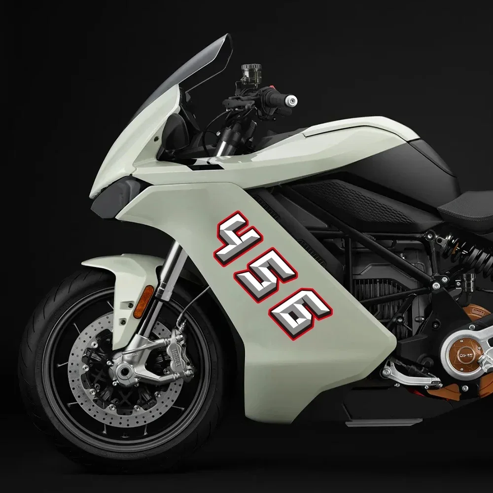 العالمي للدراجات النارية ملصق الأرقام العربية 0-9 ملصق إبداعي مقاوم للماء موتو خوذة سباق الجسم لتقوم بها بنفسك اكسسوارات الديكور