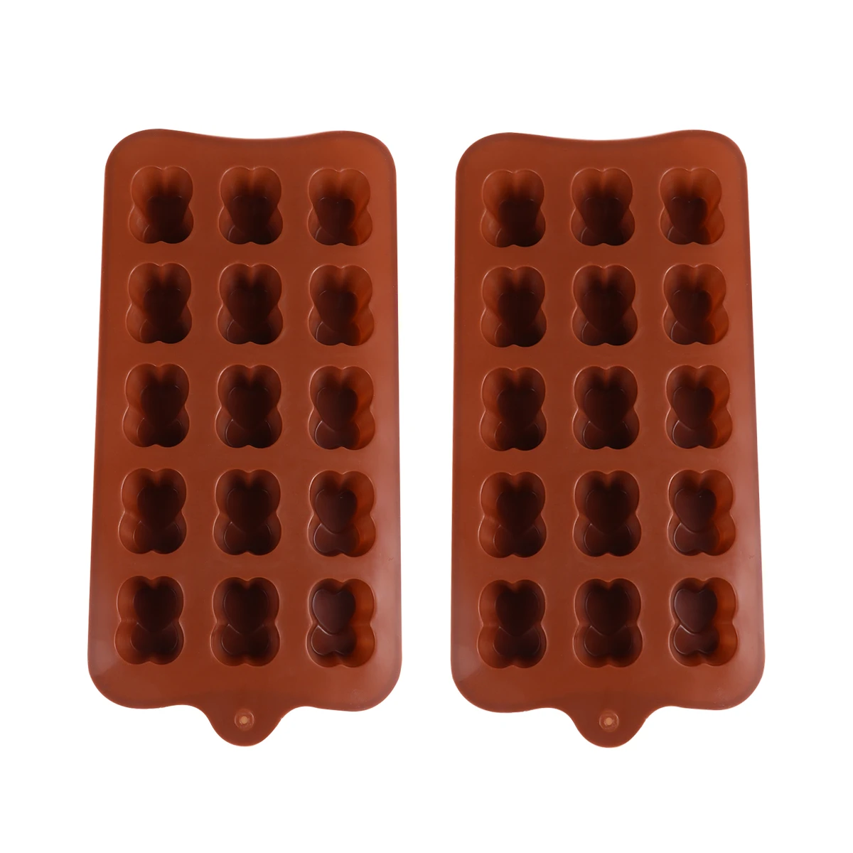 

2pcs Chocolate Molds Silicone Baking Tools Creative Shapes Candy Fondant Maker Nonstick Easy Demould Cake Sweets Gifts