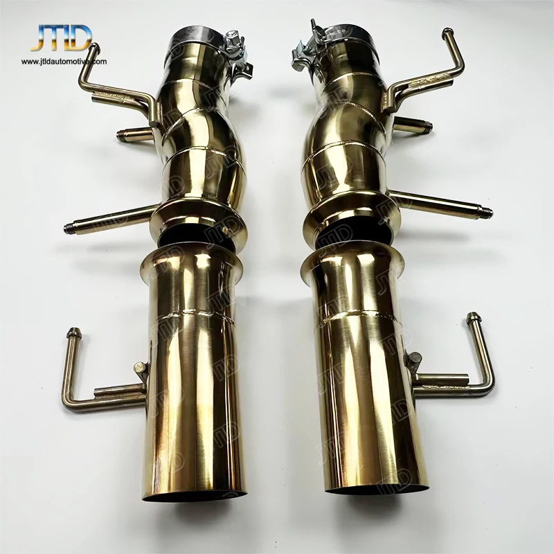 JTLD exhaust system SUS304 exhaust straight pipe catback for Ferrari SF90 exhaust without valved muffler Escapes