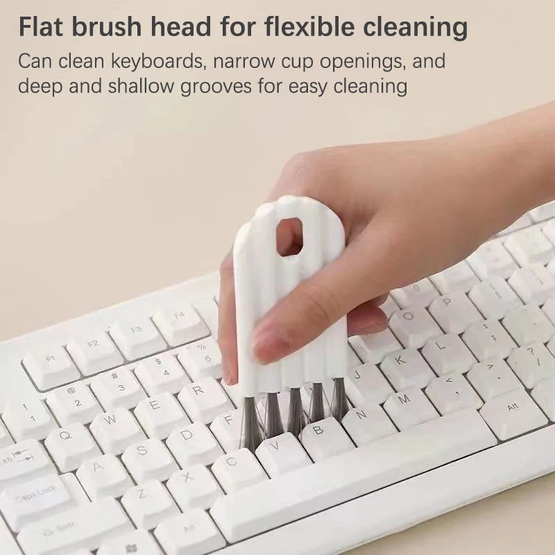 5Pcs Multifunctional Flexible Gap Brush Soft Bristles Household Cleaning Tools Durable Cup Lid Feeding Bottle Cleaning Brush