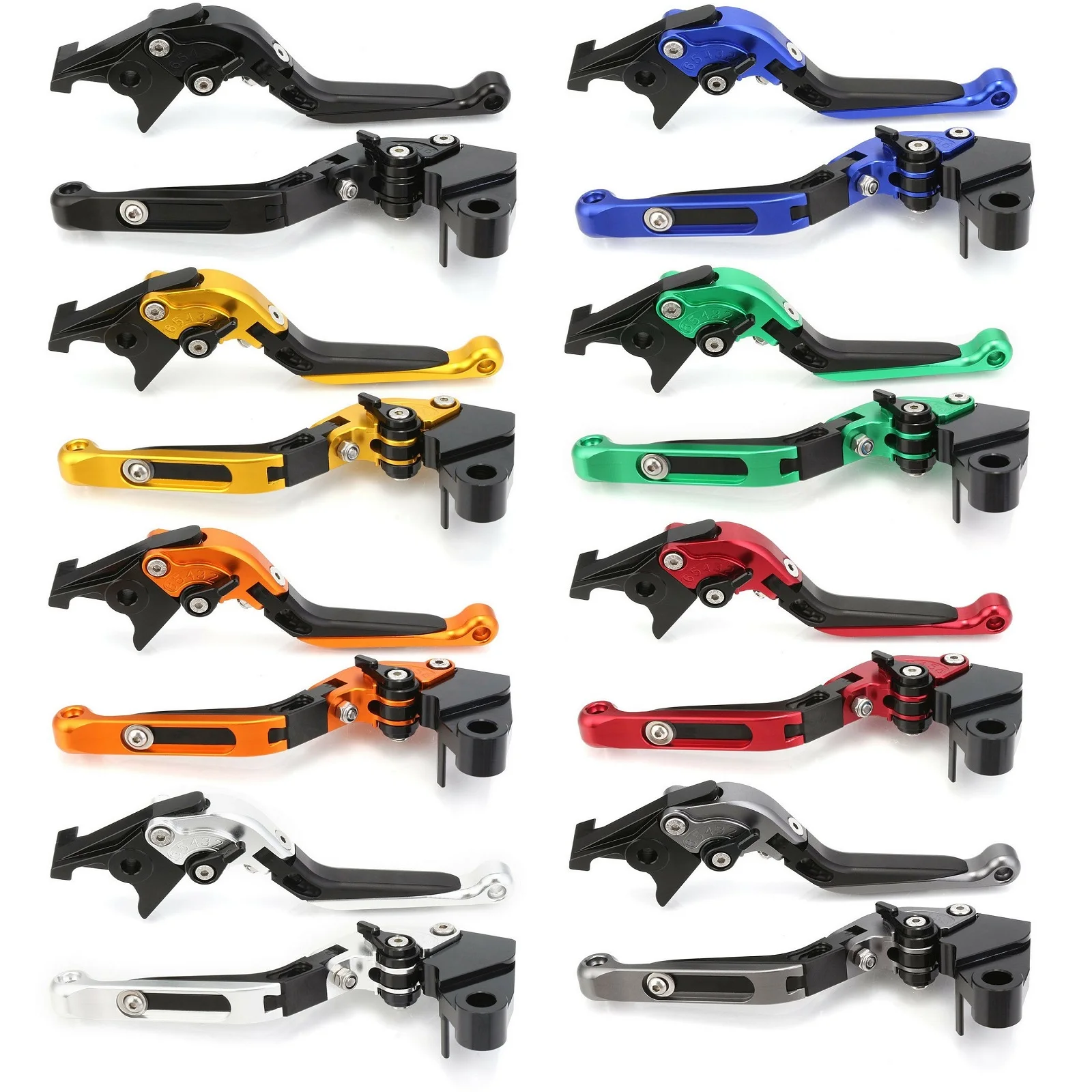Motorcycle Foldable Extendable Adjustable Brake Clutch Levers For Ducati 821 MONSTER/Dark/Stripe 14-17, 950 MULTISTRADA 17-18
