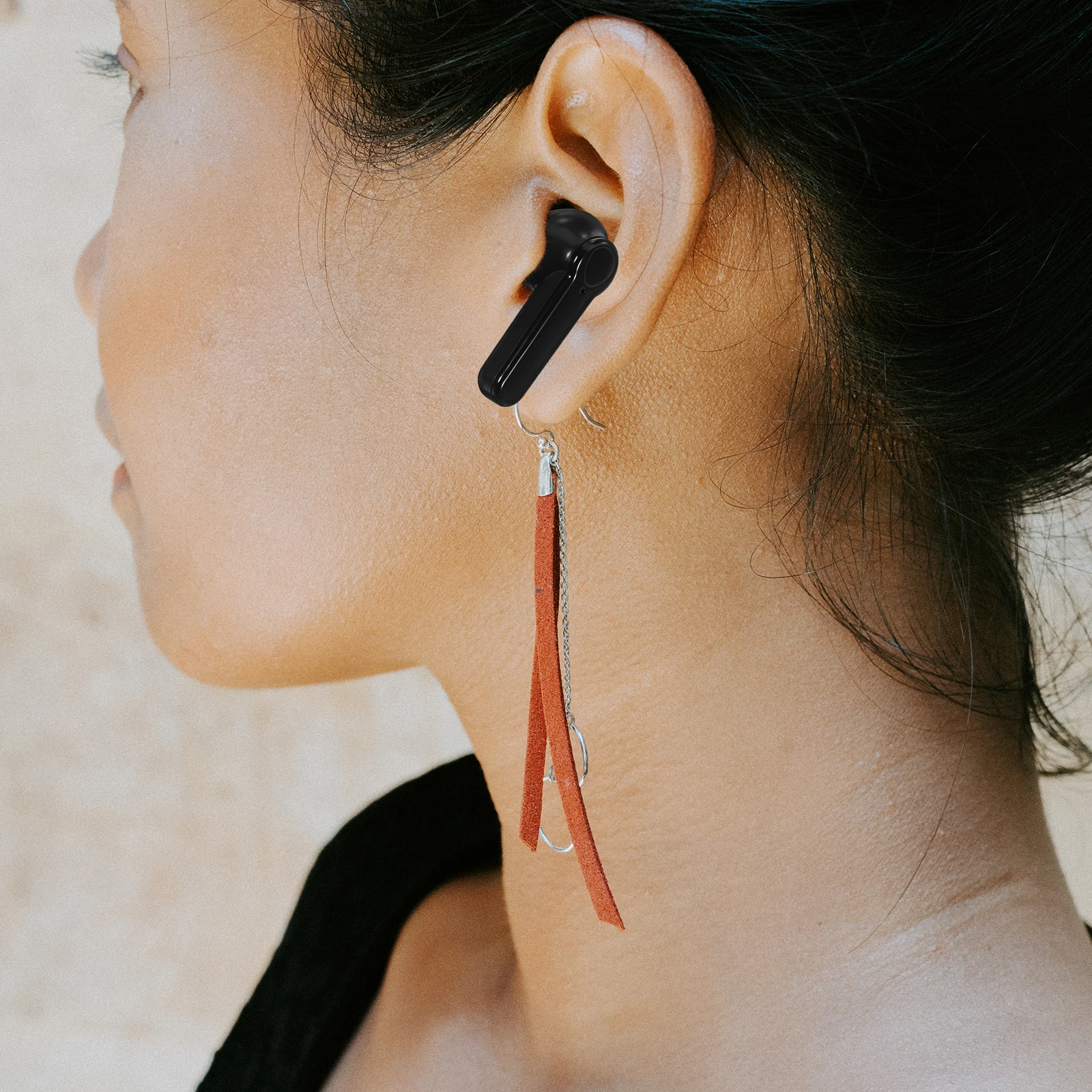

Wireless Earbuds Touch Control Mini In Ear Headphones Outdoor Sports Noise Reduction Stable Transmission Black Color