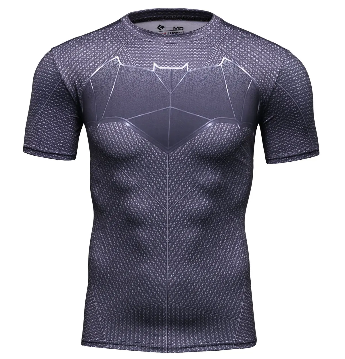 

Men's Compression Shirts Short Sleeve Print Breathable Shirt Fitness Running Sports Training Fashion Baselayer Tee（1069）