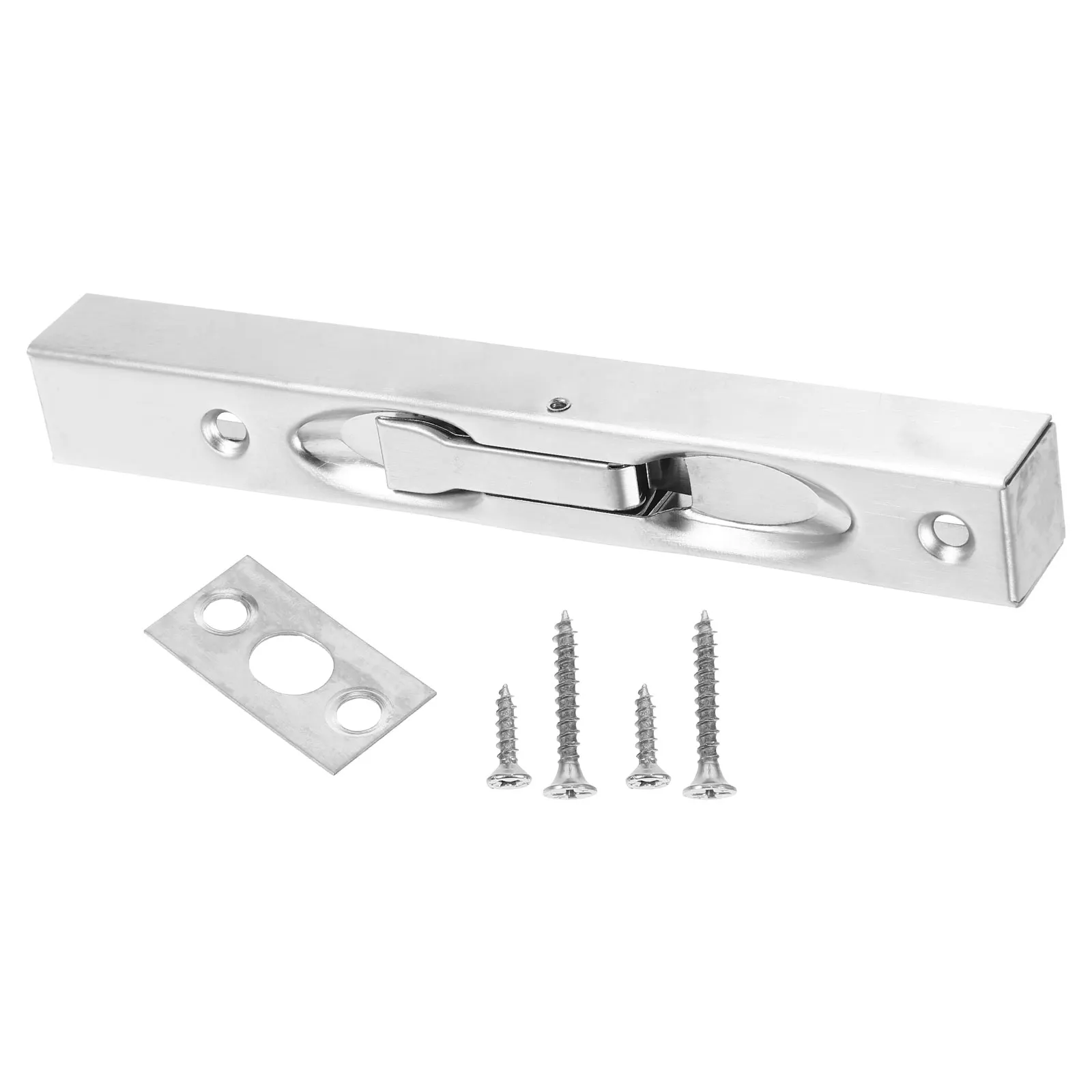 

Stainless Steel 6 Inch Box Type Hidden Flush Bolt Durable for Sliding Doors French Door Lock Replacement Garage Door Security