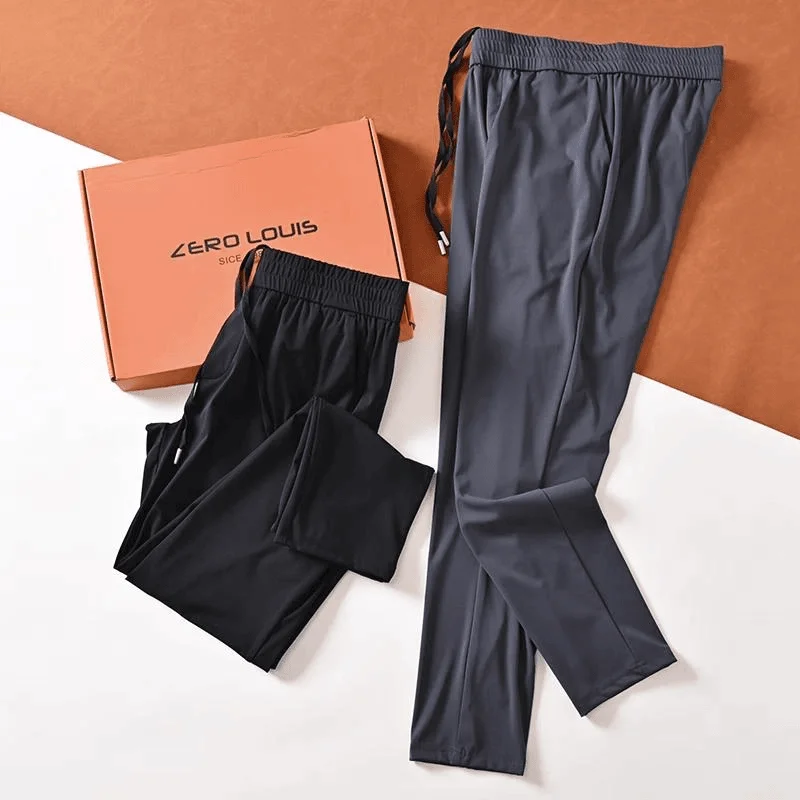 

Ice Sensation Qui Dry Men's Casual Pants Drapey Straight Leg Spring Summer Faionable Urban Sle Youth Casual Trousers