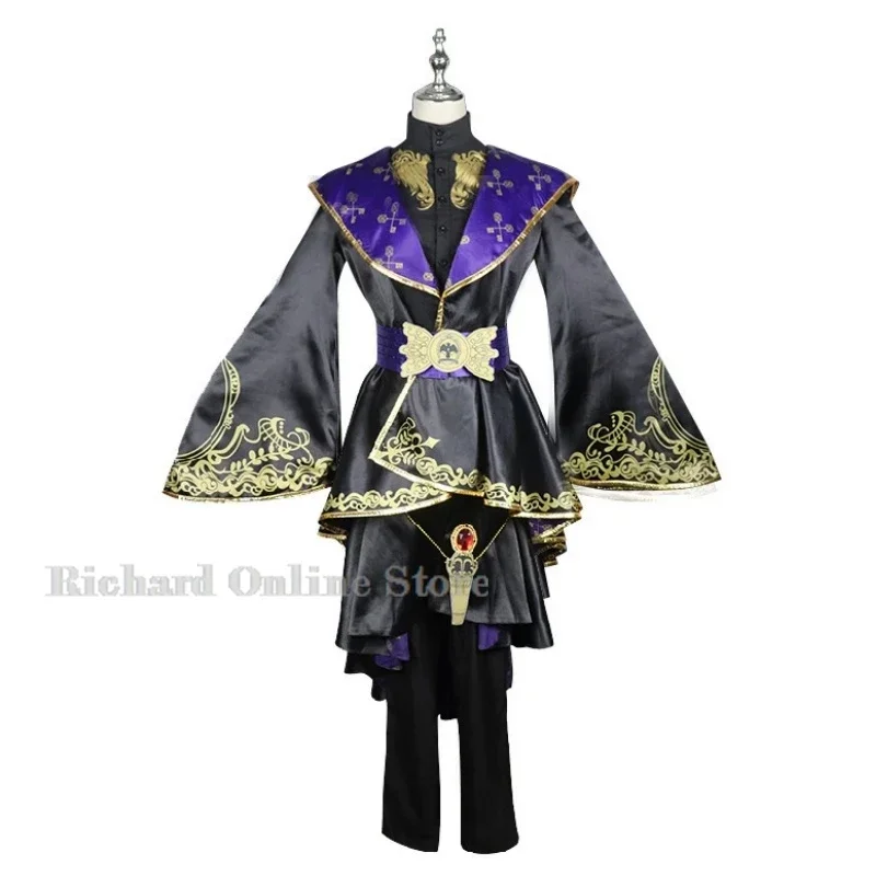 EE01 Azul Ashengrotto Косплей Костюм Одежда Парик Униформа Косплей Ночной Ворон Колледж Octavinelle Это предложение Хэллоуин Part&0Ww