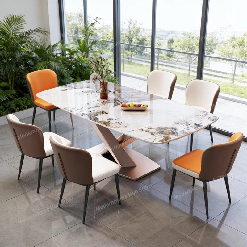 Modern Dining Table Home Furniture Clearance Table Kitchen Dining Room Table Desk Mid-century Pliante Comedor One Action Side