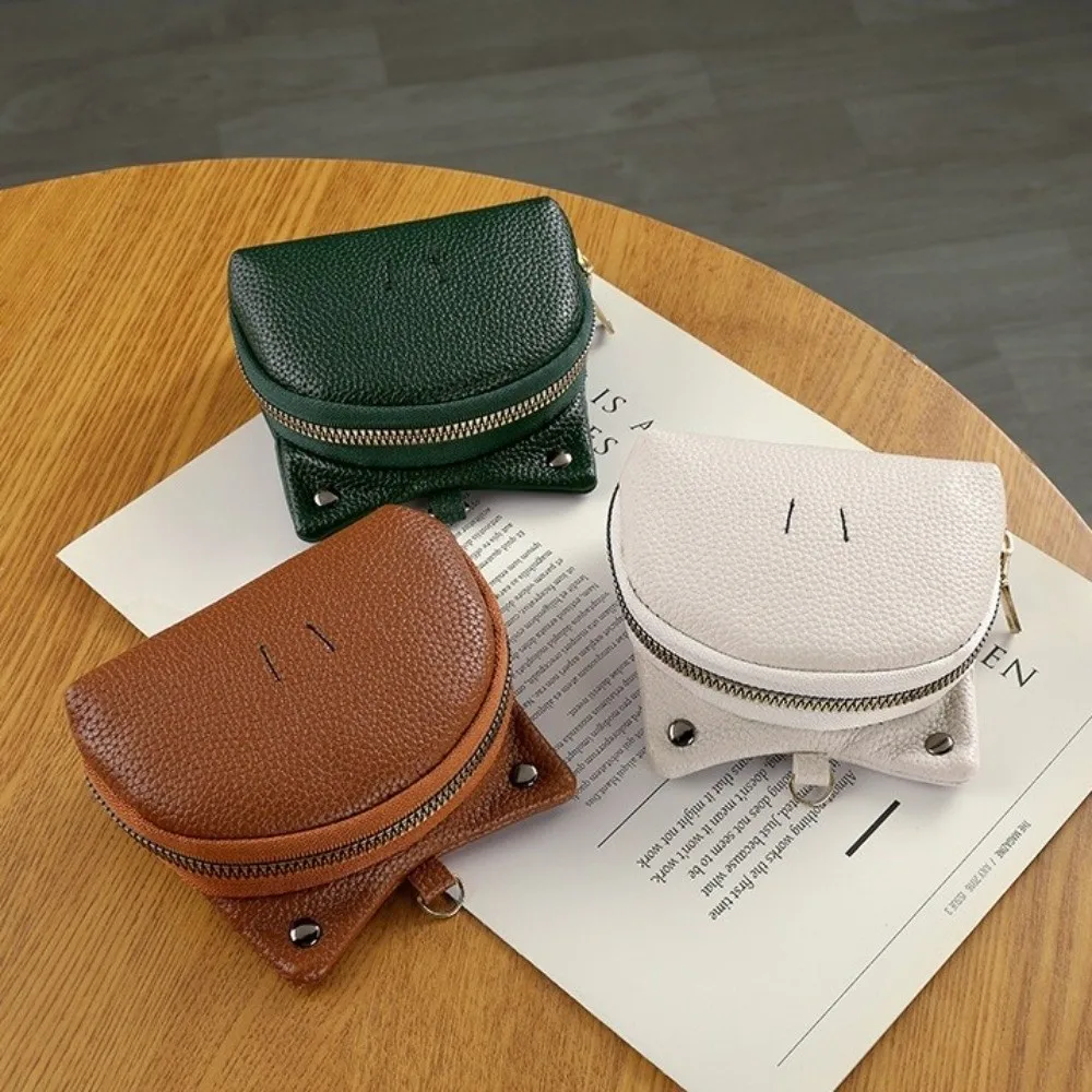 New Korean Style Frog Design Coin Purse Compact Lightweight Mini Storage Pouch Zipper PU Leather Coin Wallet For Daily Use