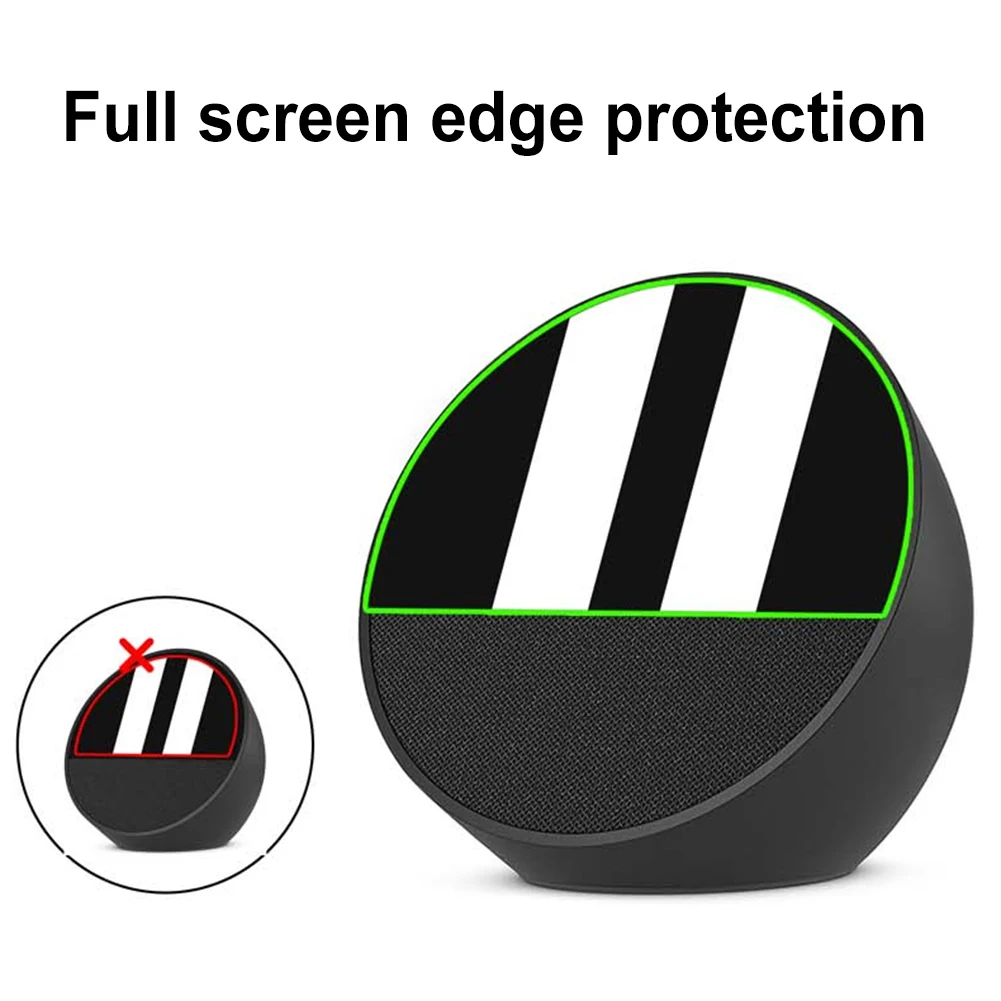 4/2PCS HD Screen Protector PET Clear Protective Film Anti-Scrach Protector Film for Amazon Echo Spot (2024 Release) Protector