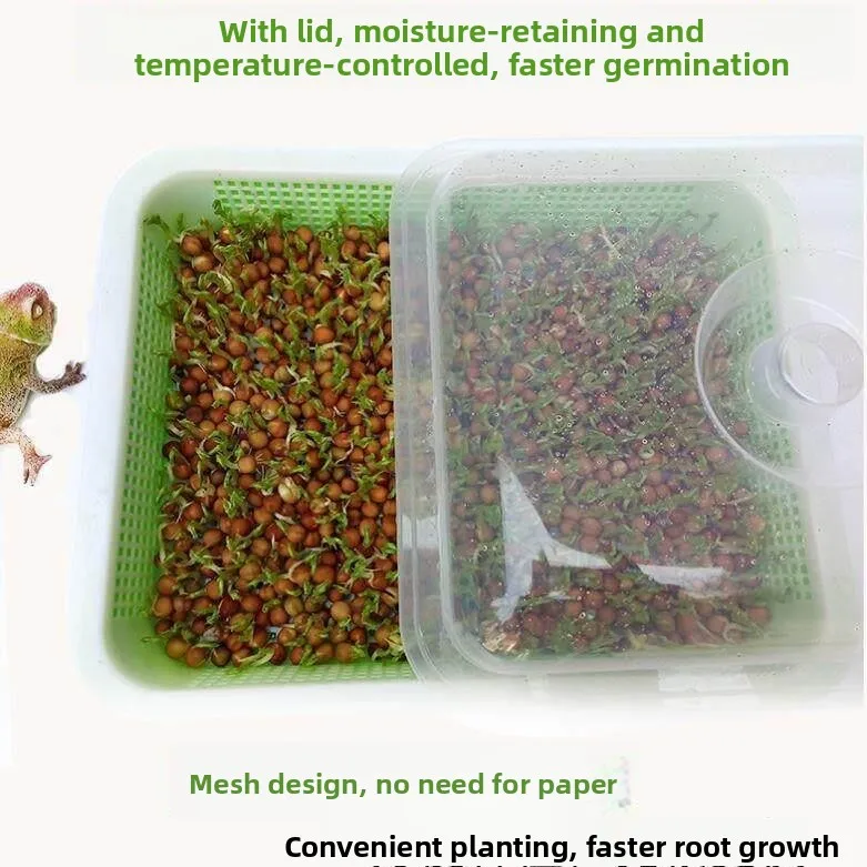 Home Use Bean Sprout Growing Tool Hydroponic Vegetable Pea Seedling Tray Frame Peanut Sprout Germination Pot Nordic Style Fru...