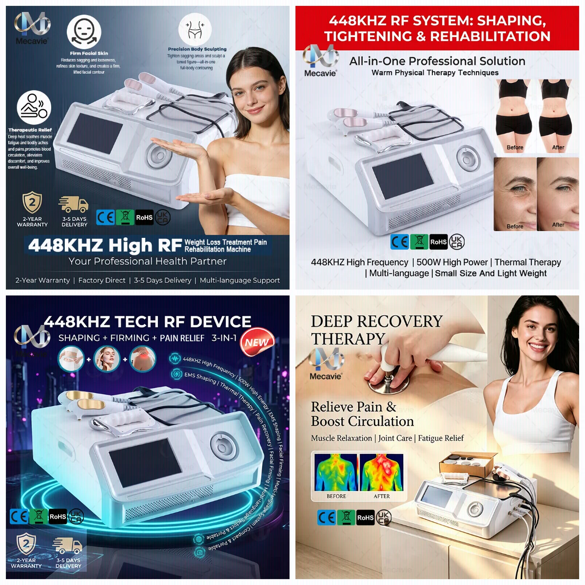 2026 NEW CE Salon Grade 448KHZ Tecar Therapy Machine,Slimming,Pain Relief,SPA Beauty,Skin Rejuvenation Physiotherapy Equipment