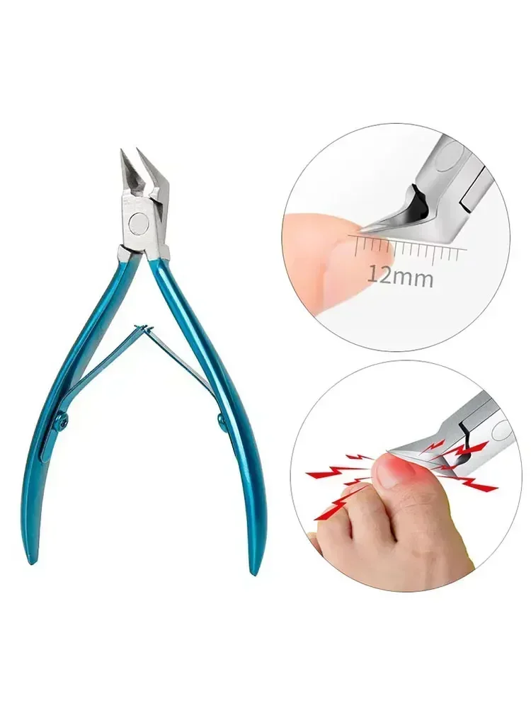 Coupe-ongles professionnel pour ongles incarnés épais, large ouverture, antidérapant, à Long manche, 1 pièce