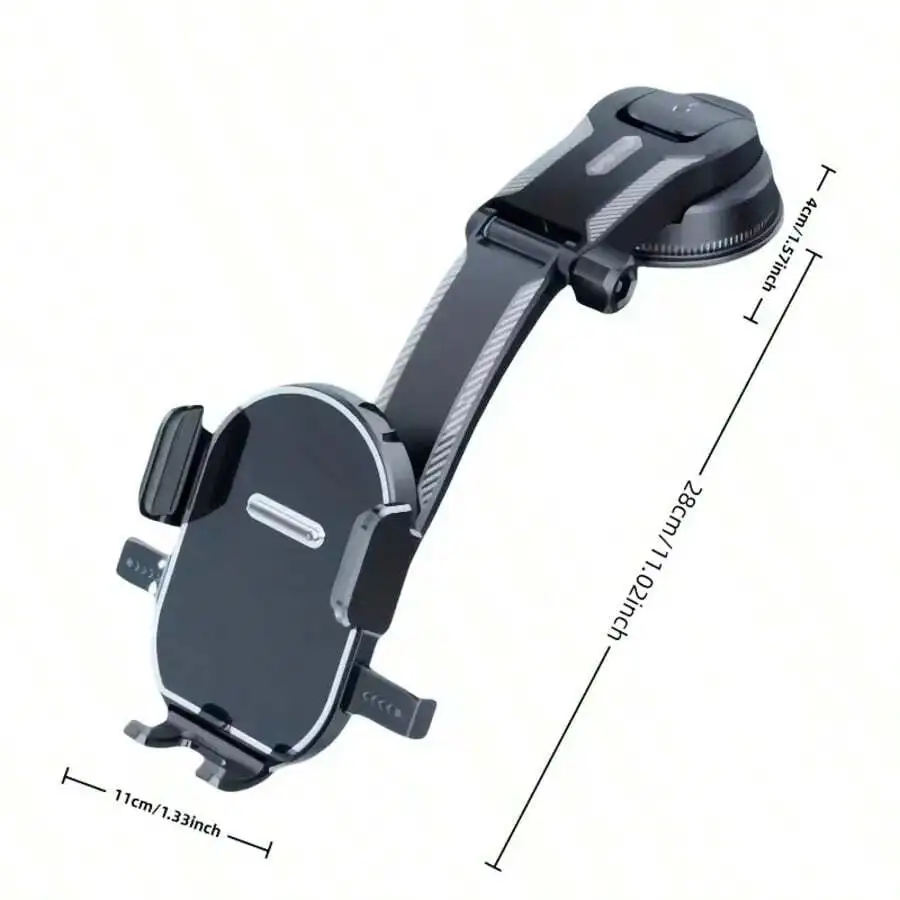 

Car Phone Holder With 360° Rotation Suction Cup Mount For Dashboard Navigation