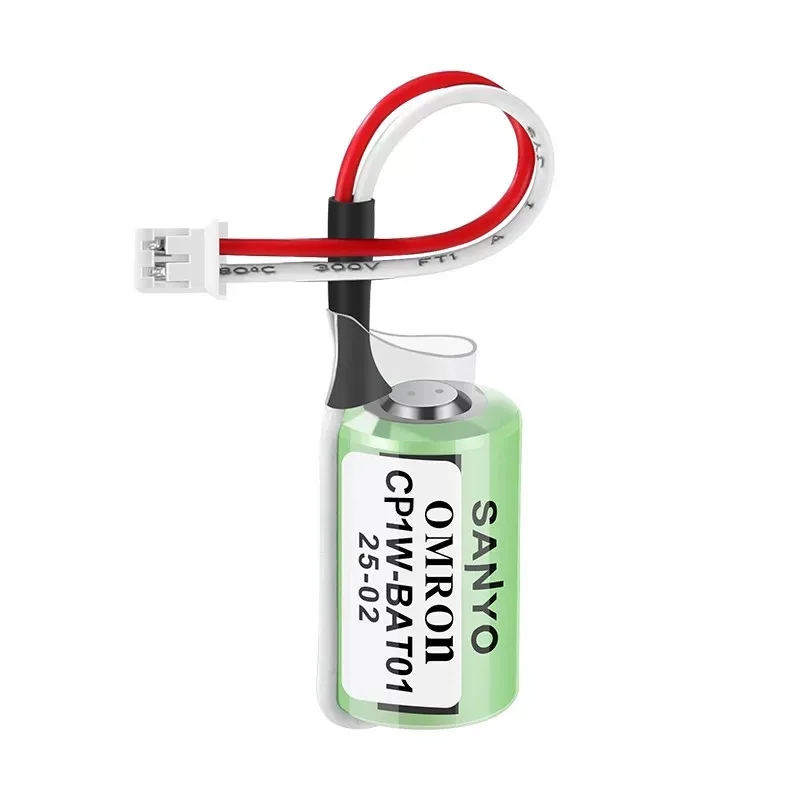 

5 Pack CP1W-BAT01 3V 1000mAh CR14250SE-R Non-Rechargeable Lithium Battery for CP1W-BAT01 CJ1M CP1H CP1L PLC Battery