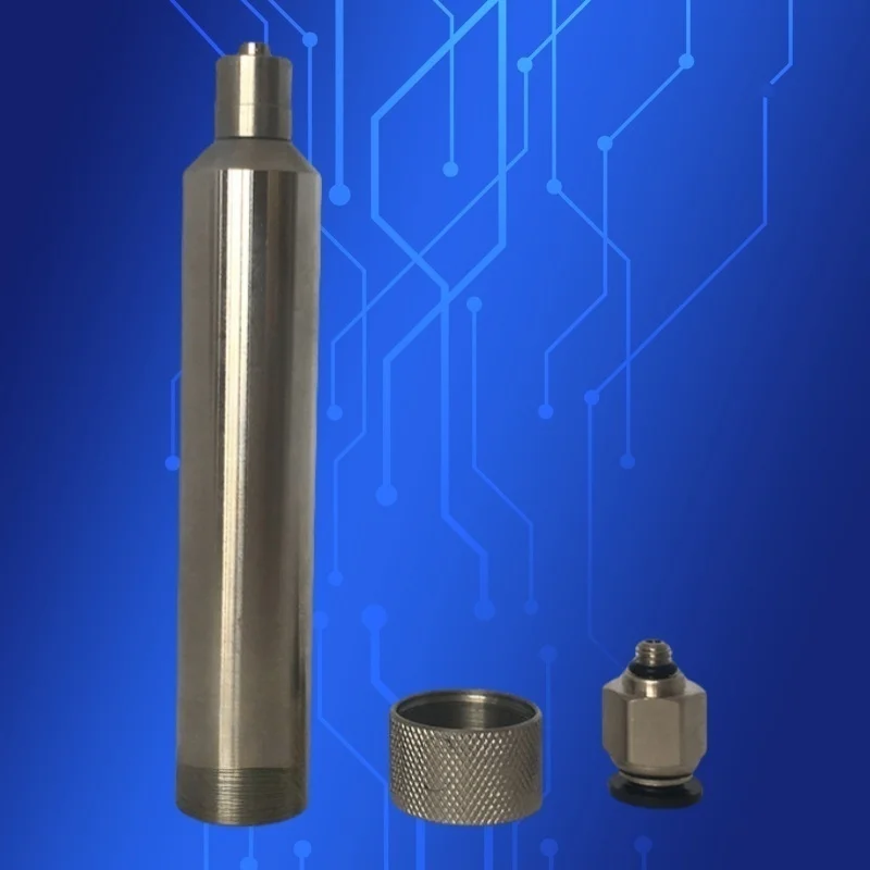 10ml Industrial Syringe with 316 SS Nozzle | Anti-Corrosion Metal Dispenser for Chemical/Pharma | Food Grade Liquid Applicator