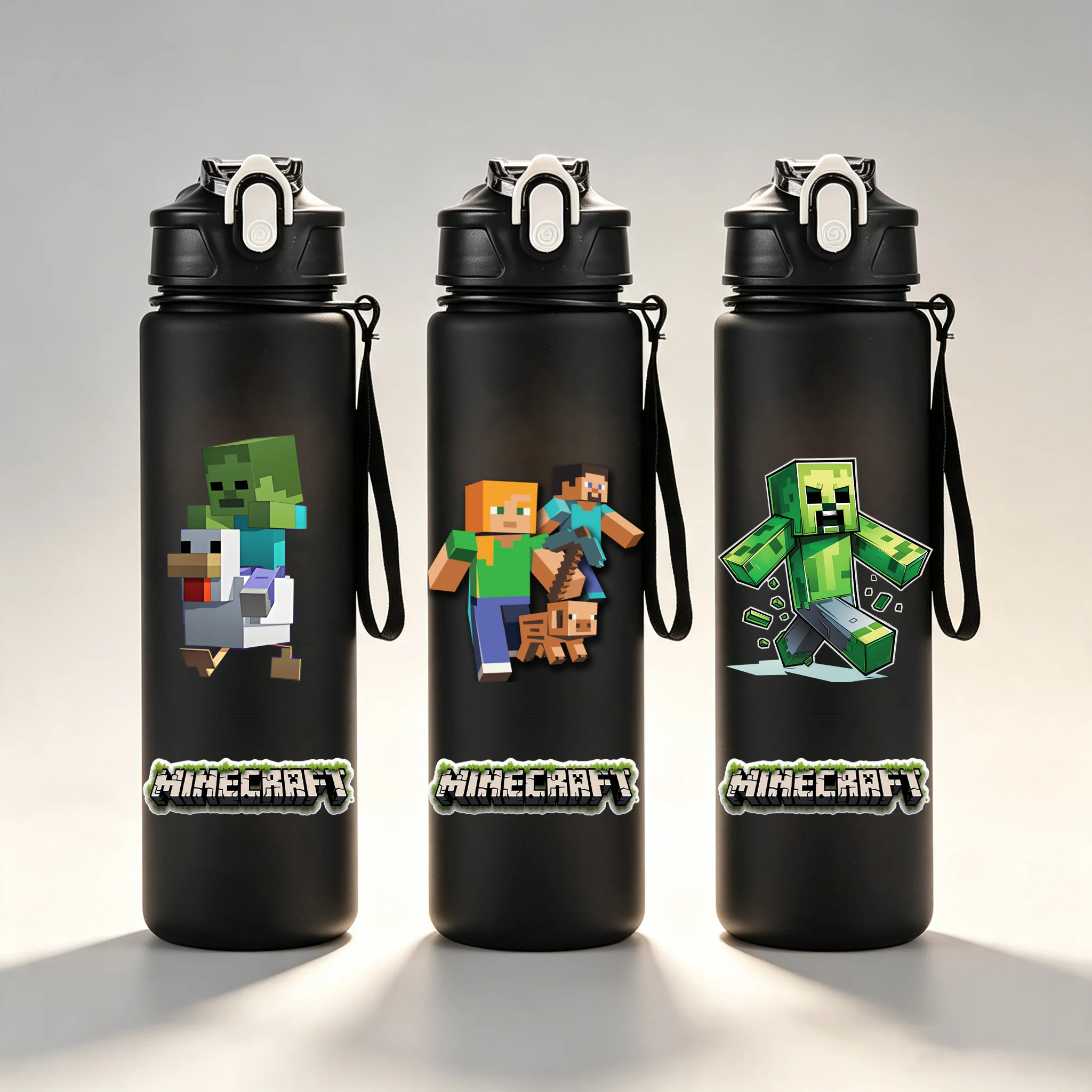 Gaming Console With Minecraft - 750ML Minecraft Sport Water Bottle With