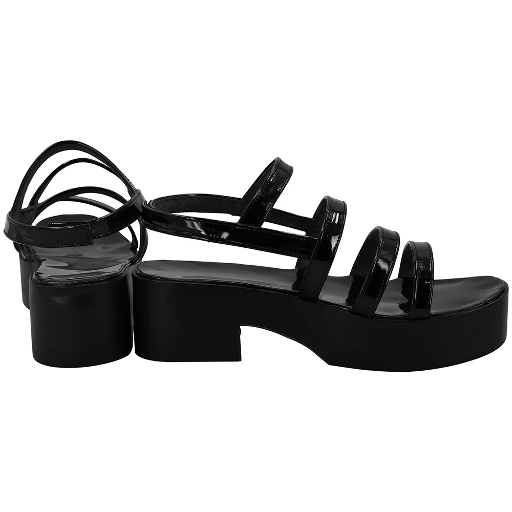 Marco the Phoenix Cosplay Schuhe schwarze Sandalen nach Maß jeder Größe für Männer und Frauen