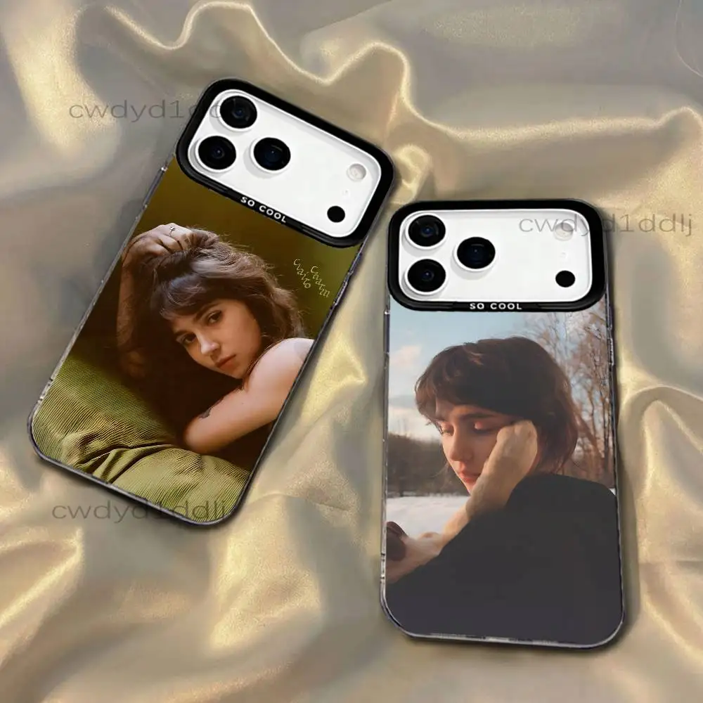 

C-Clairo Charm Singer Phone Case For iPhone 17,16,15,14,13,12,X,8,Pro,Max,Plus,SE4,Air,Mini HD Black IMD Matte