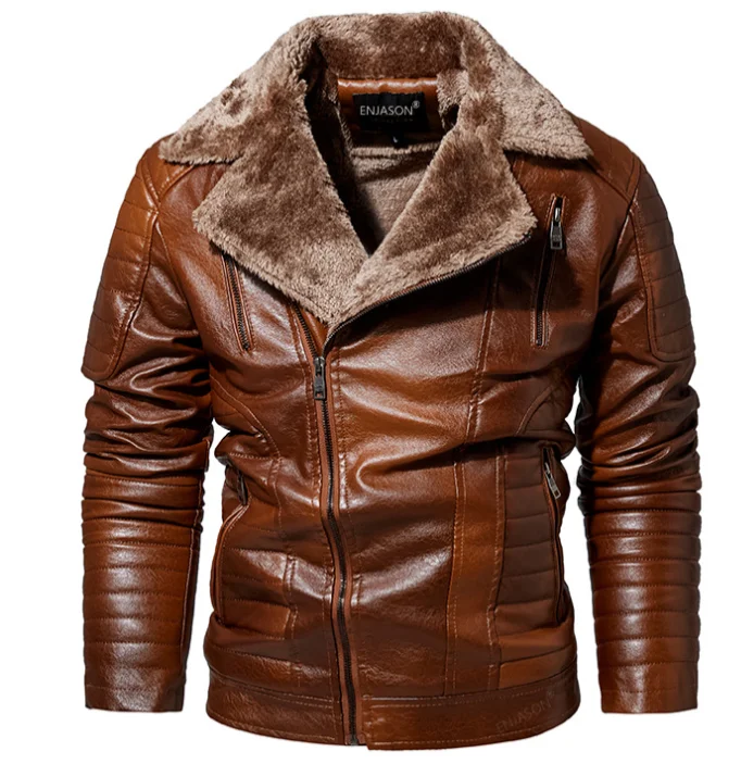 Jacket Men Baseball Motorcycle Embroidered Pu Coats Slim Fit Fleece Luxury Pilot Jackets Top Winter Coat football team