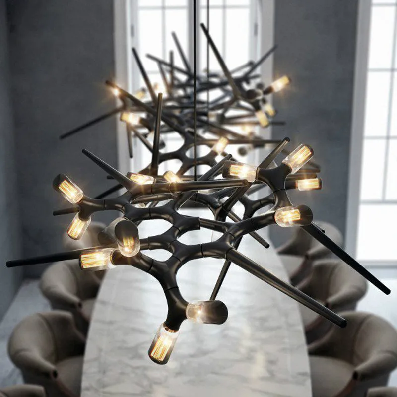 Thorn Chandeliers Postmodern Novelty Long Hanging Lamp Luxury Dining suspendu luminaire Living Room Creative kitchen island Lamp