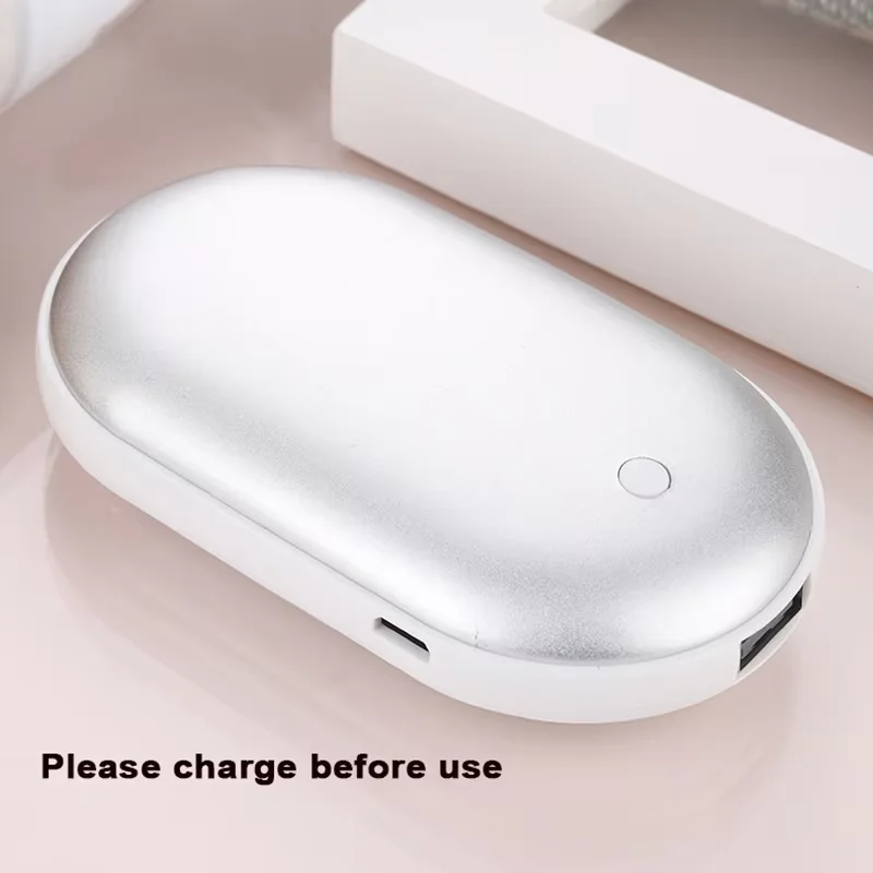 Warm Hand Treasure Double Sided Hand warmer with Fast Heating and Three Levels of Temperature. Compact Pocket Hand warmer