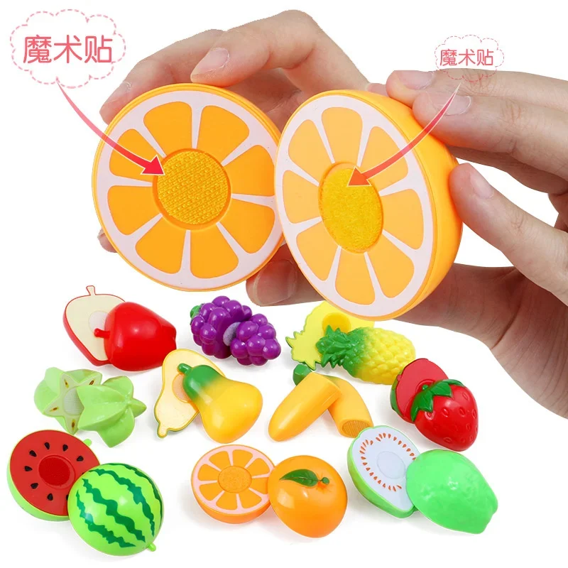 Cuisine domestique pour enfants, jouet musical découpé aux fruits, vaisselle pour bébé, cuisson de gâteau coupé pour fille de 2 à 6 ans