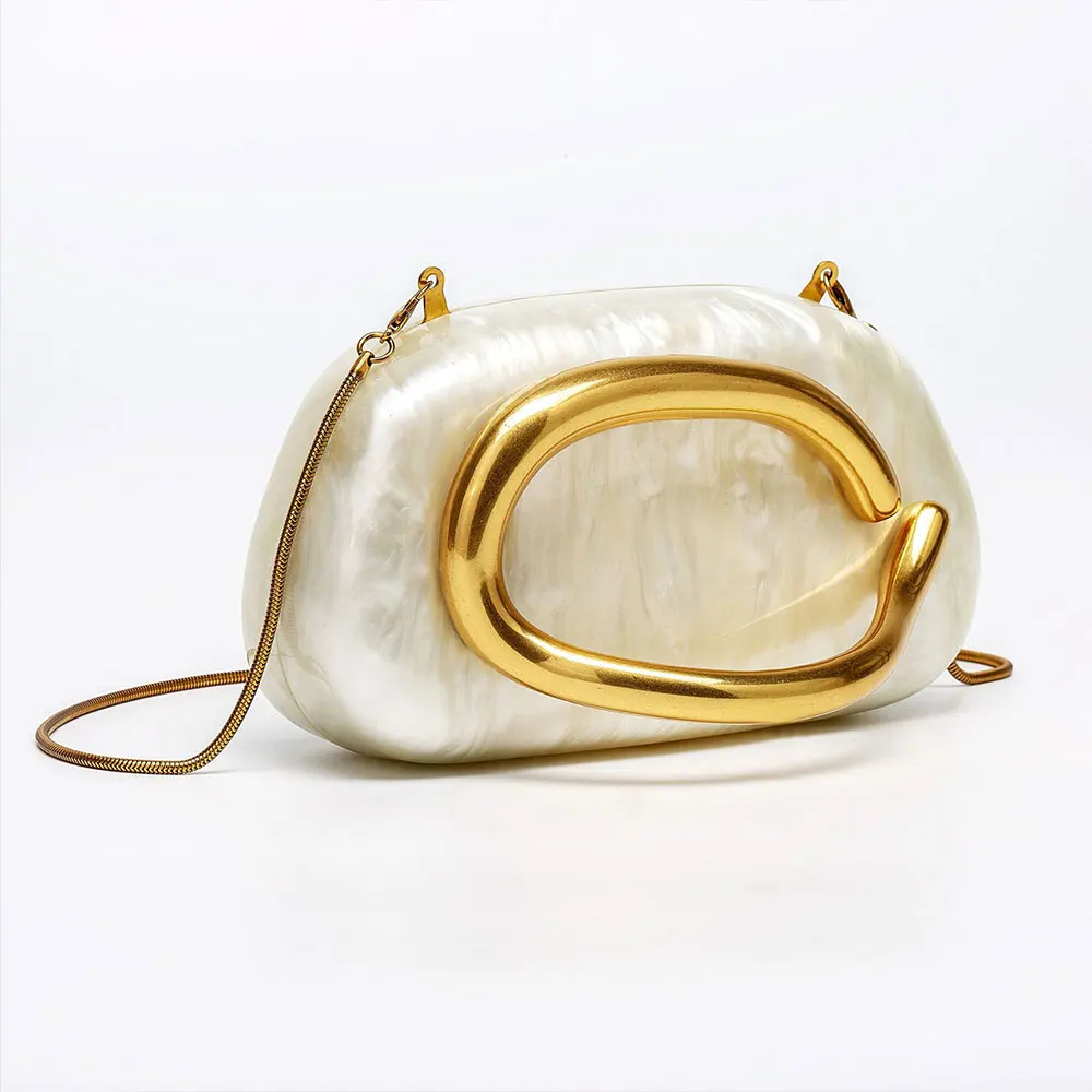 

New Women's Evening Bag Luxury Designer Acrylic Fashion Women Crossbody Shoulder Bags Wedding Party Female Handbags 6009