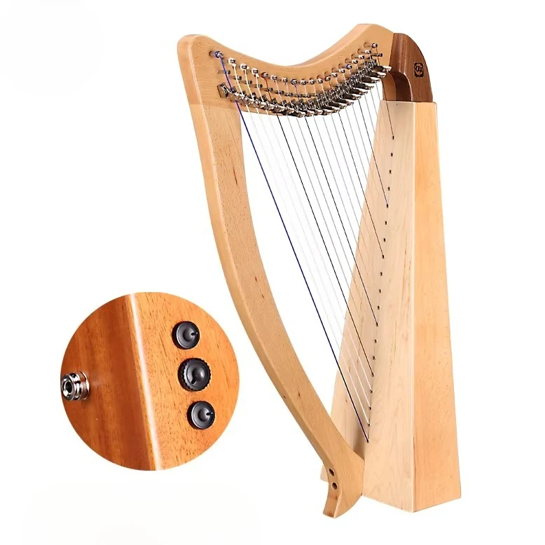 Factory Wholesales 19 String Irish Lyre Harp harp Musical Instruments for Beginners Player