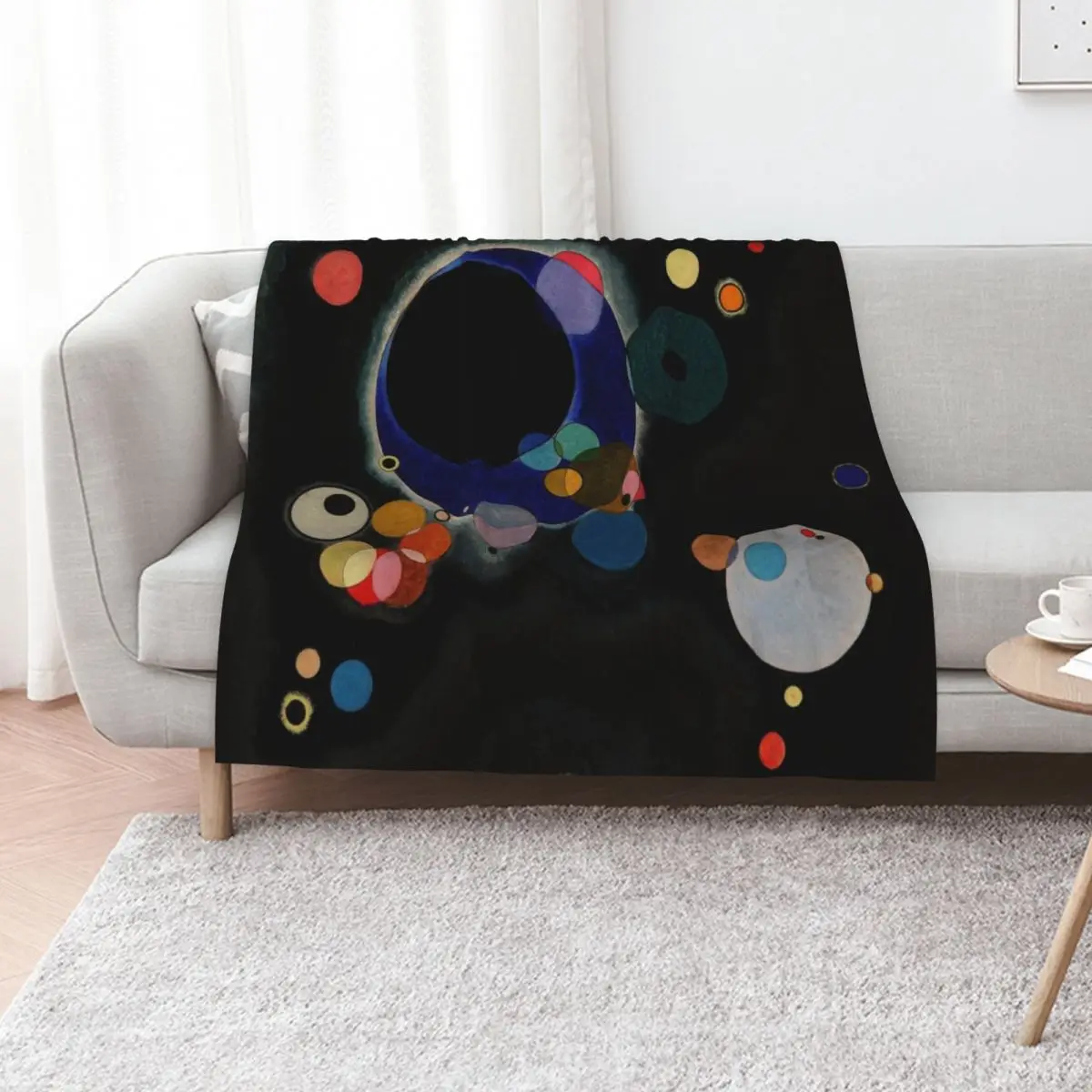 Wassily Kandinsky - Several Circles - Bauhaus Art Throw Blanket Multi-Purpose Luxury Kid'S Heavy Beautifuls manga Blankets