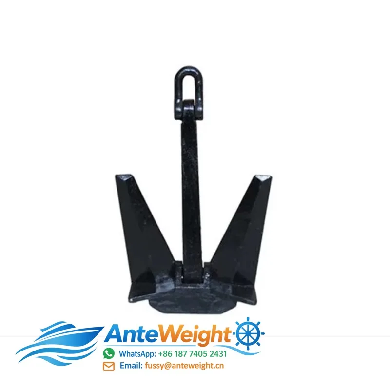 Marine Stockless US Navy Admiralty Type Hot Dip Galvanized Finish ABS/DNV Certified Ship Anchor