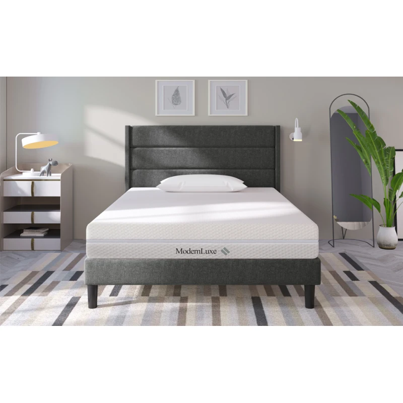 Matelas en mousse à mémoire de forme 90x200 cm, 7 zones de confort, 20 cm d'épaisseur, H2 H3, matelas ergonomique avec housse amovible et lavable, fibre climatique, fermeture éclair, pour chambre à coucher, maison