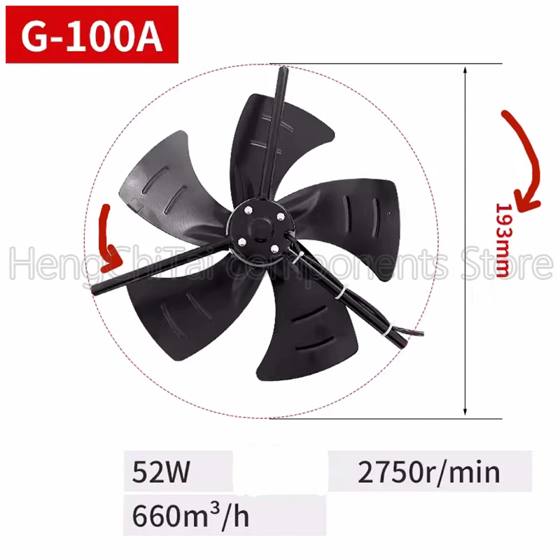 

Original G-type variable frequency motor cooling fan dedicated ventilation fan G100A-G355A G-100A-G355A 380V external rotor fan