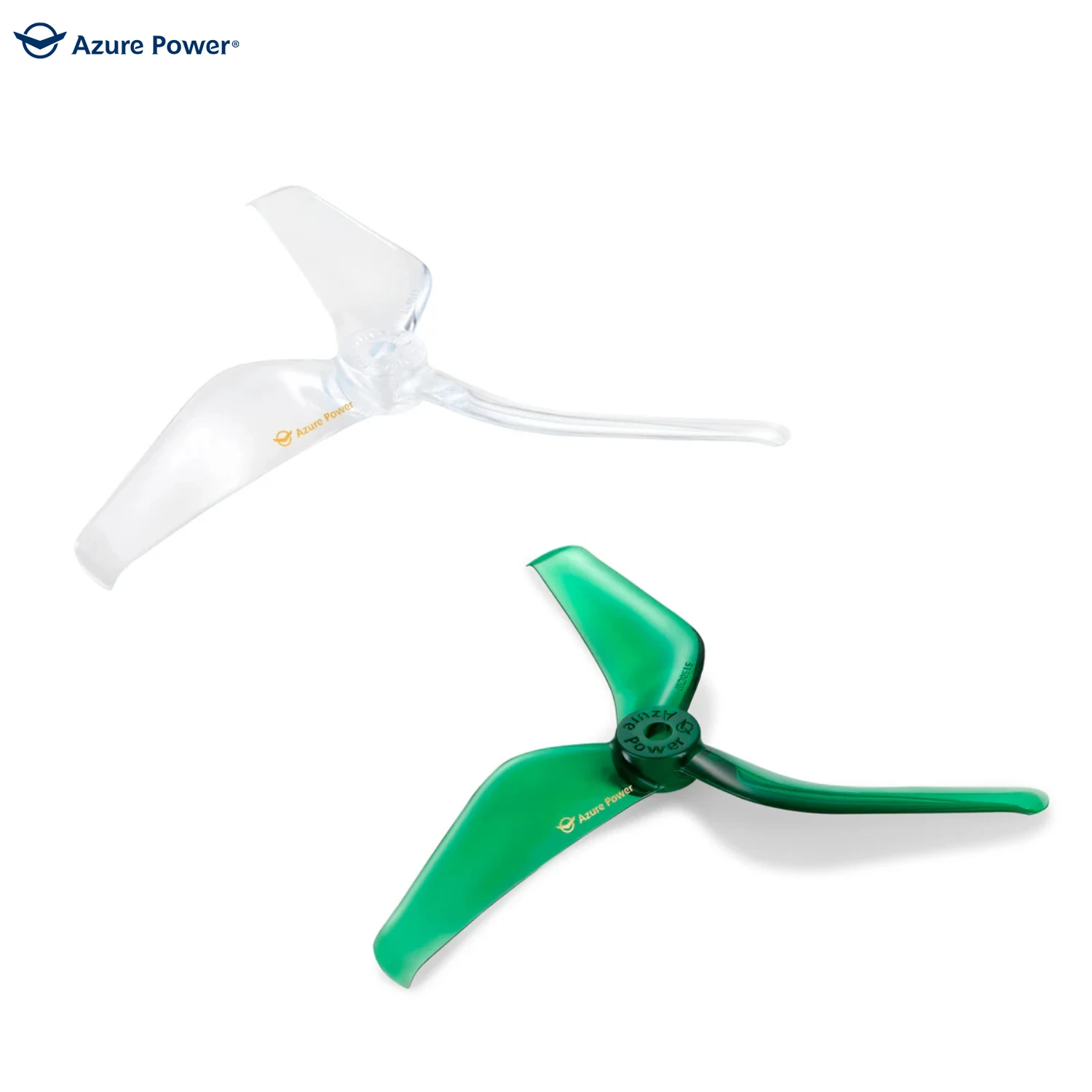 2PACK Original AZURE POWER 5150 Propeller 5 inch High-Grade Polycarbonate 3 Blades Greenery Clear For FPV Freestyle Racing Props