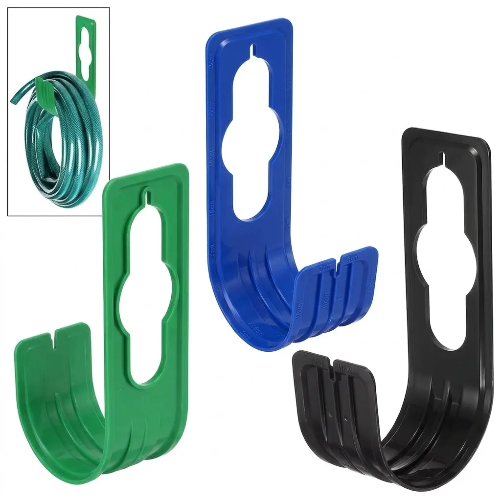 Space Saving Wall Mounted Garden Hose Bracket For Outdoor Lawn Care And Gardening Tools Storage Hook Indoor Wall Mount Solution
