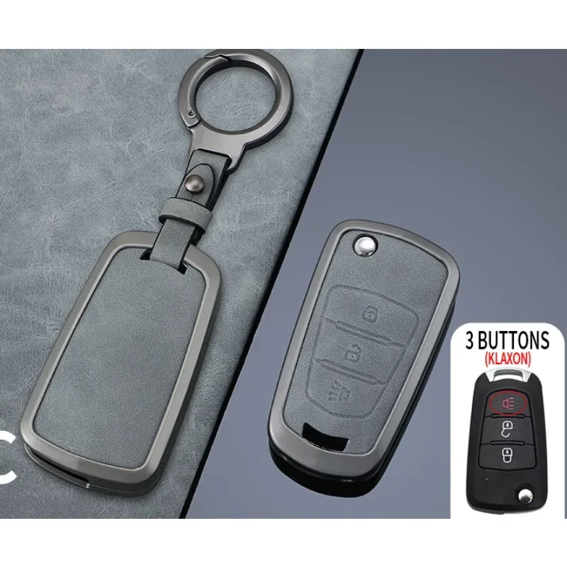 

Alloy Car Key Cases For Great Wall Haval Hover H6 H1 H3 H2 H5 C50 C30 C20R M4 3 Buttons Folding Keychain Remote Control Cover