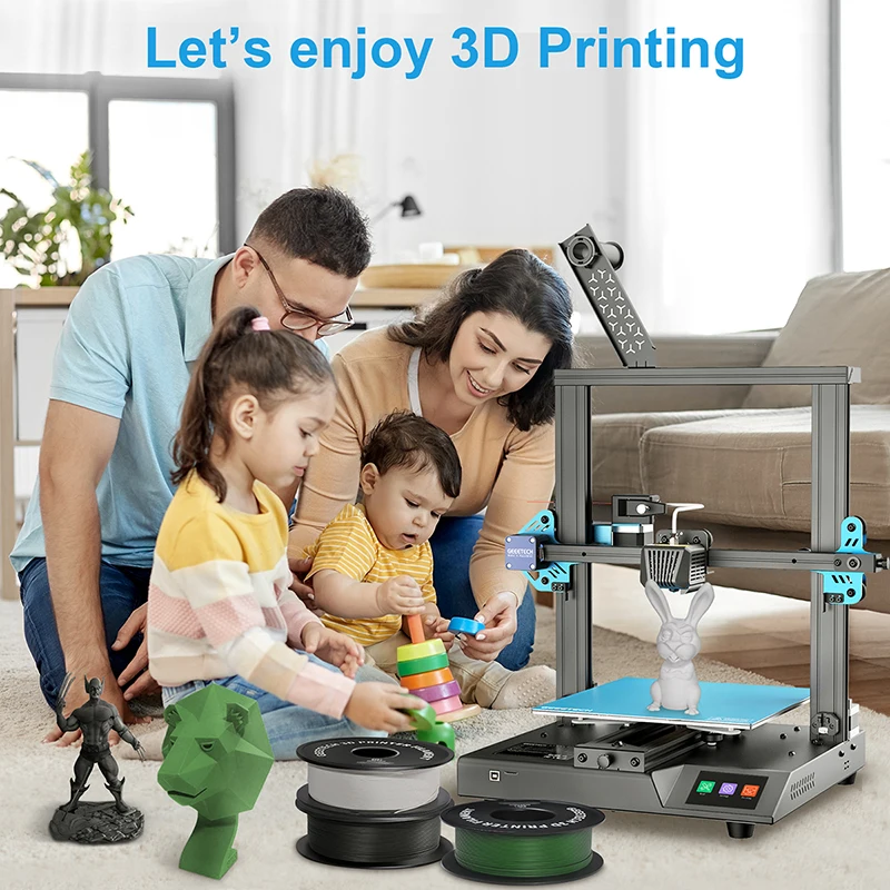 Geeetech Matte Filament PLA 1.75mm 1kg Spool (2.2lbs), 3D Printer Material Polylactic Acid, Frosted Texture, Vacuum Packaging