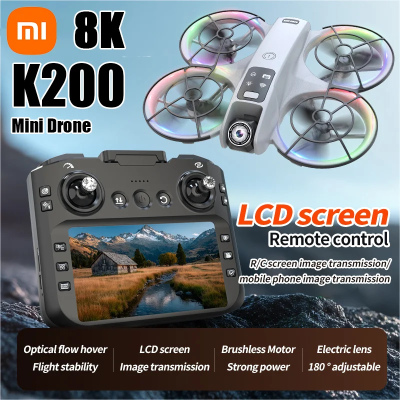 Xiaomi Drone avec caméra HD 8K 1080P FPV RC Drones professionnel cinq côtés évitement d'obstacles hélicoptère Drone jouet 2025New