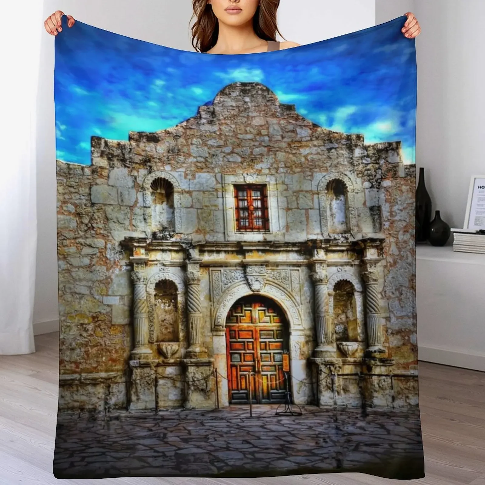 

The Alamo Throw Blanket Luxurious Soft Blanket Holiday Gift for Family