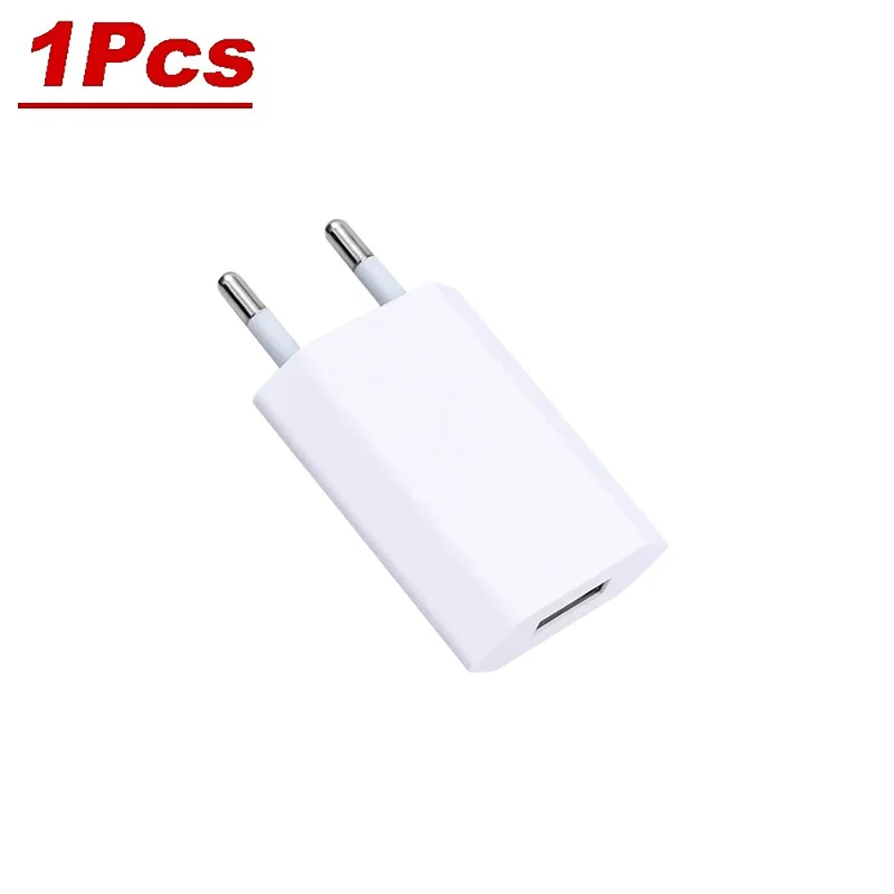 5 V/1A USB Home Travel Charger 1-5 Stuks EU Plug Power Wall Adapter Mobiele Telefoon Oplader Power Adapter Voor iPhone Samsung Xiaomi 14