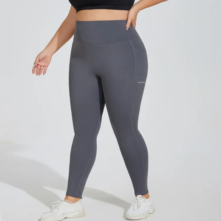 4XL legginsy w dużych rozmiarach damskie spodnie do jogi na co dzień legginsy elastyczność wąskie spodnie do fitnessu z wysokim stanem