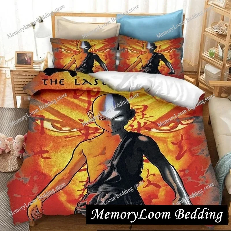 

3D Print Avatar The Last Airbender Bedding Set Double Twin King Duvet Cover Comforter Pillowcase Boys Girls Adults Bedroom