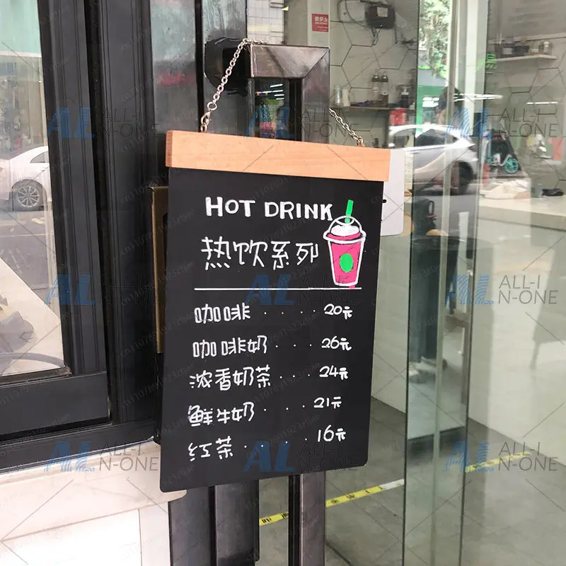 吊り下げ黒板-商業用手書きボード-クリエイティブな小型黒板-手書きメッセージボード