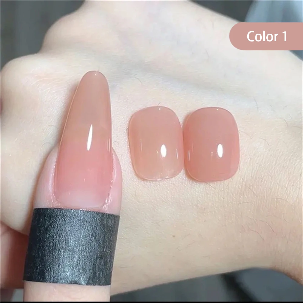 Gelee feine seidige Nagellack reiche Farbe All-Match Nagel kleber Nail Art neue Nagellack Gel weiß. Voll farbiger Nagel kleber