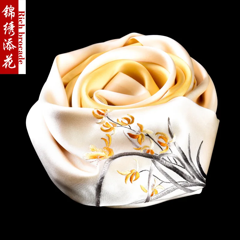 

Suzhou Scarf Women's Long Embroidered Handmade Embroidery Gift Shawl