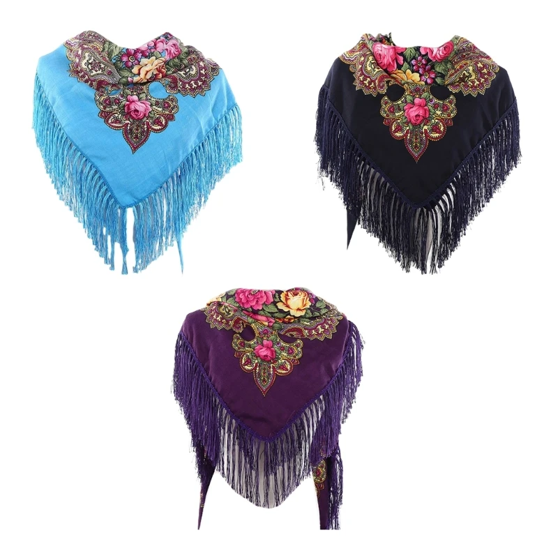 Fashion Female Women Tassels Shawls And Scarves Autumn Women Ethnic Scarf