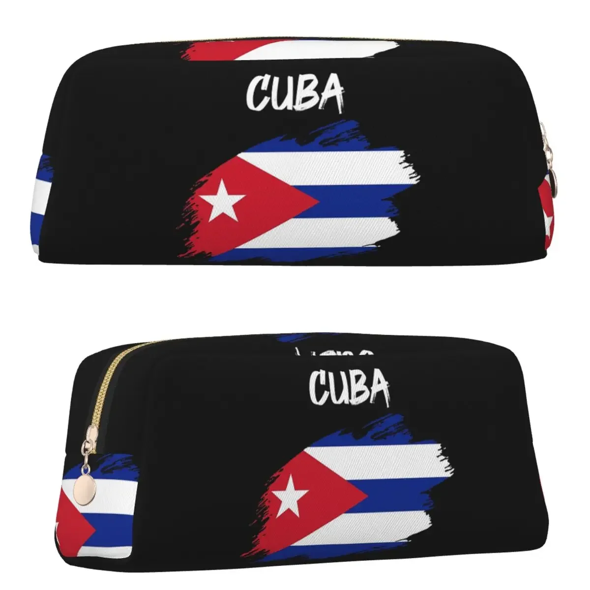 Flag Of Cuba Cuban Patriotic Pencil Case for Students School Large Storage Pen Box Pencil Bag Pen Holder